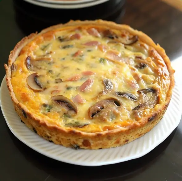 Quiche sans Pâte au Thon et Champignons