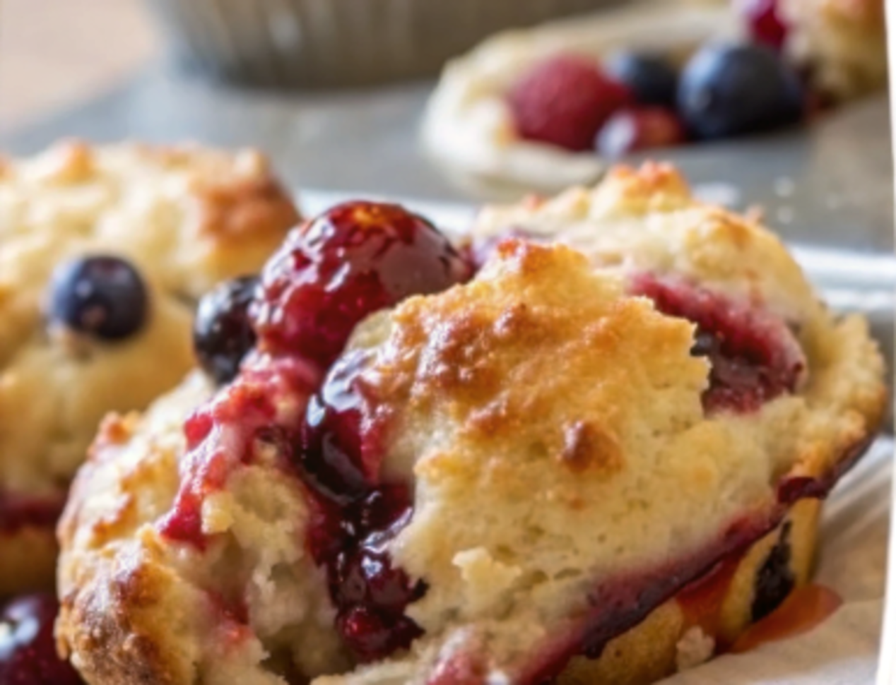 Petits fruits et sirop d'érable...Un muffin