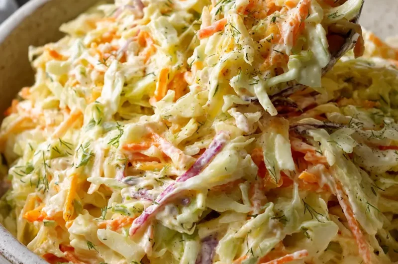 Salade de chou crémeuse - Recette Bio